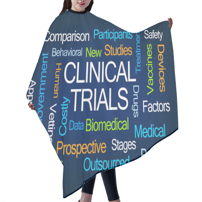 Personality  Clinical Trials Word Cloud Hair Cutting Cape