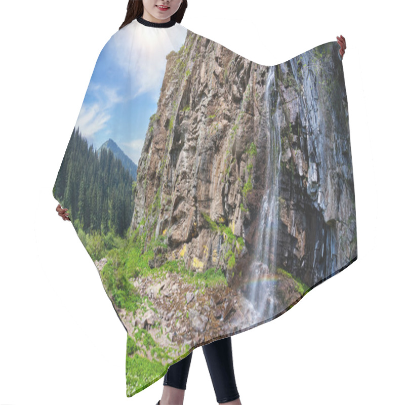 Personality  Mountain Waterfall Hair Cutting Cape