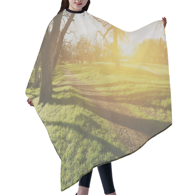 Personality  Autumnal Nature Background Hair Cutting Cape