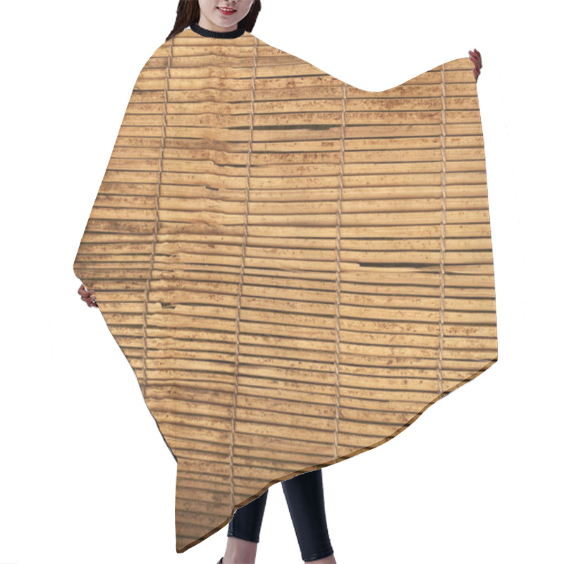 Personality  Closeup  Texture Of Bamboo Roller Blinds  Hair Cutting Cape