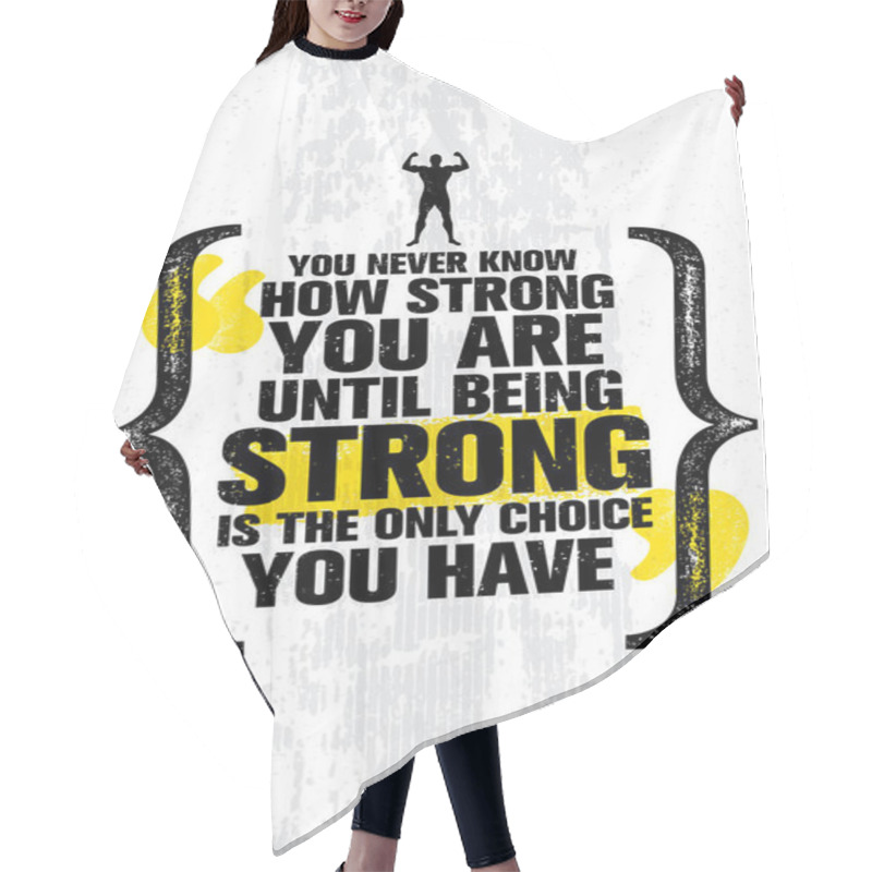 Personality   Gym Motivation Quote Hair Cutting Cape