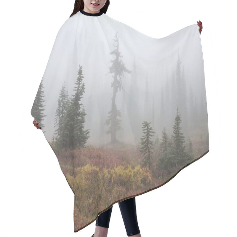 Personality  Foggy Forest Hair Cutting Cape