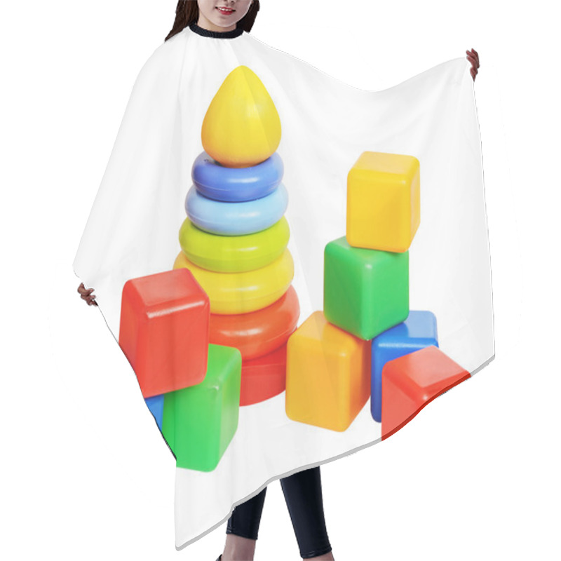 Personality  Children's Toys Pyramid And Cubes Hair Cutting Cape