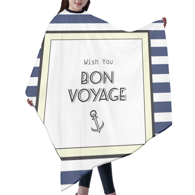 Personality  Bon Voyage Card Hair Cutting Cape