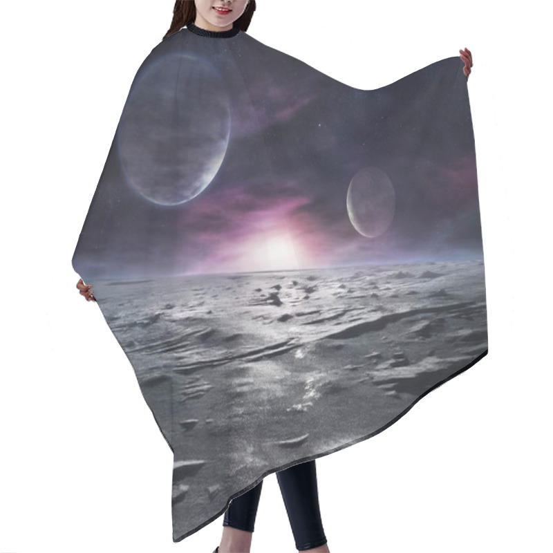 Personality  Frozen Distant Planet Hair Cutting Cape