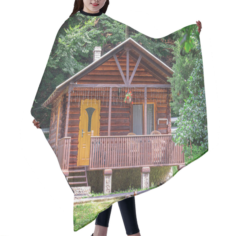 Personality  Log House In The Forest Hair Cutting Cape