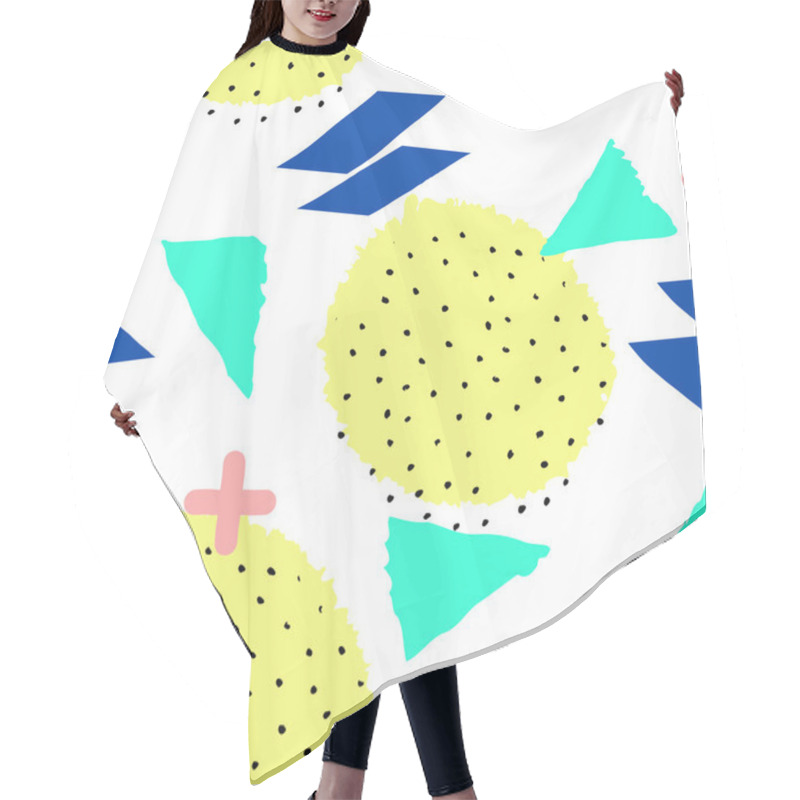 Personality  Retro Geometric Pattern Hair Cutting Cape