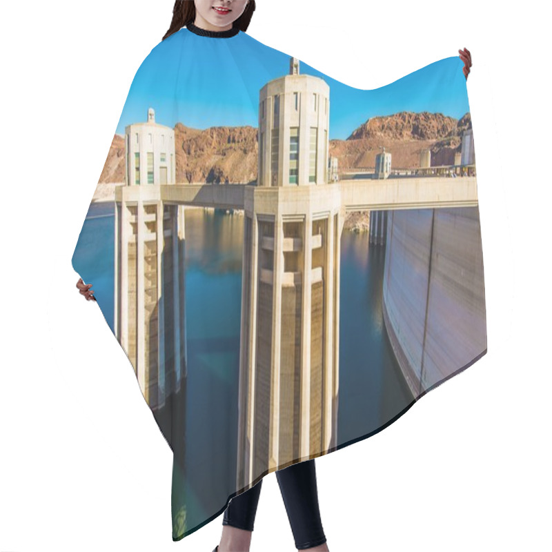 Personality  Hoover Dam Intake Towers Hair Cutting Cape