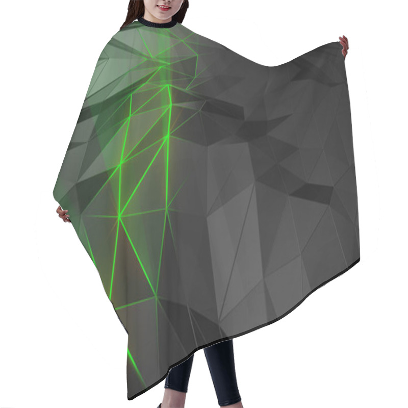 Personality  Abstract Polygonal Space Low Poly With Connecting Surface. Futuristic HUD Background Hair Cutting Cape