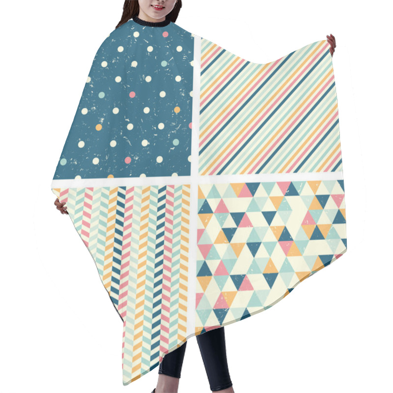 Personality  Seamless Patterns Hair Cutting Cape