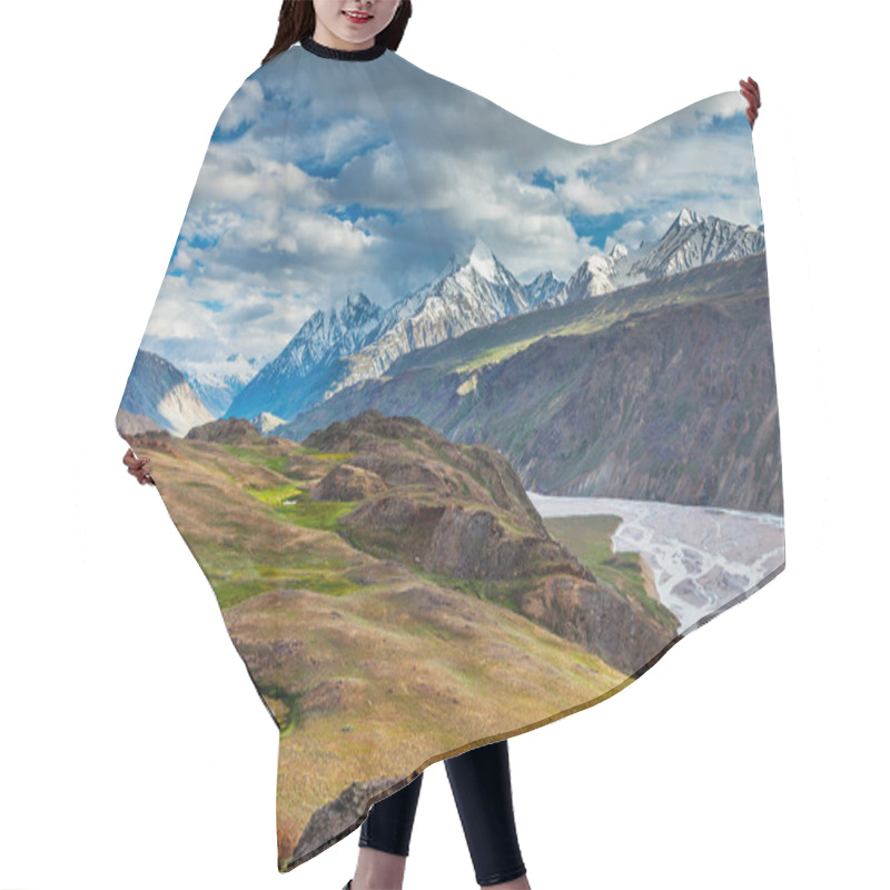 Personality  Himalayan Landscape In Himalayas, India Hair Cutting Cape