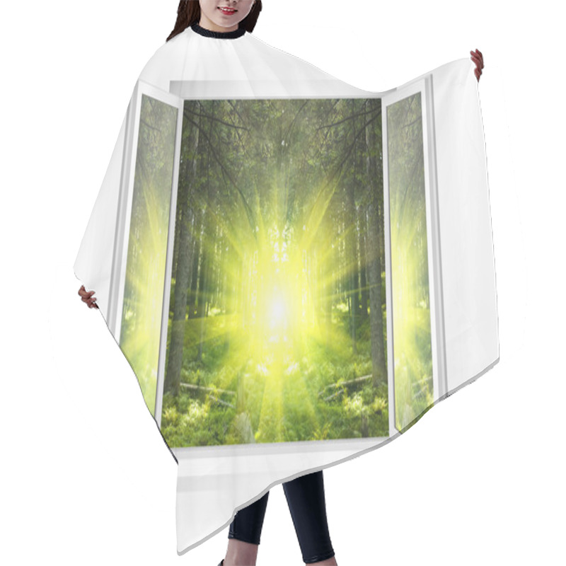 Personality  Window Hair Cutting Cape