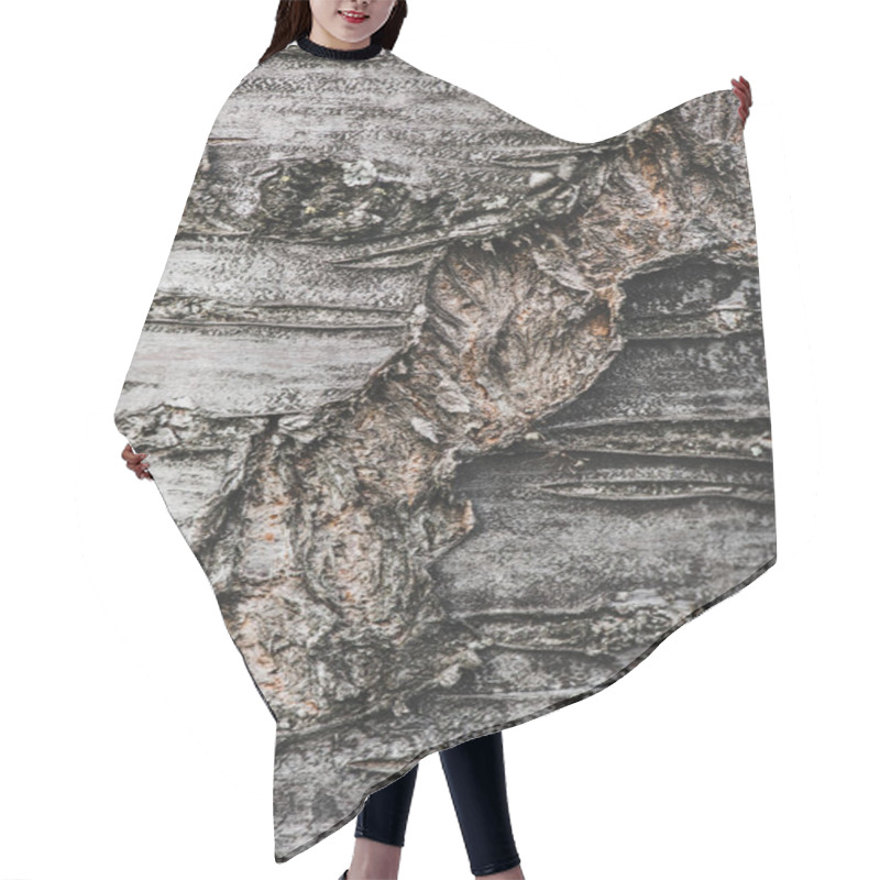 Personality  Textured Tree Bark With Fractures And Cracks Hair Cutting Cape