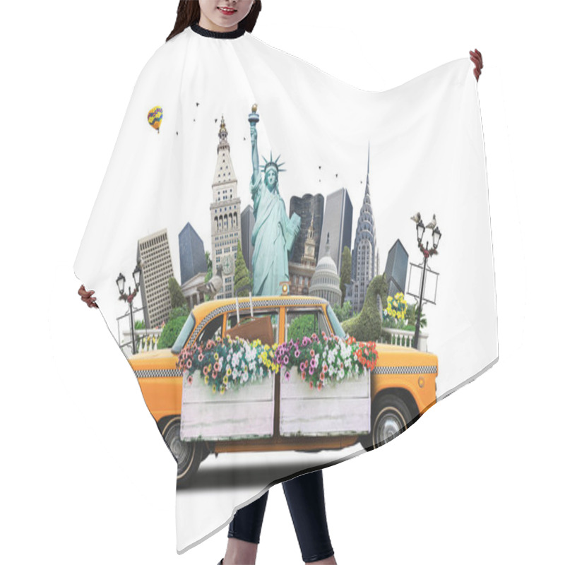 Personality  USA, New York  Hair Cutting Cape