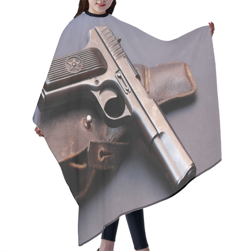 Personality  Pistol And Holster Hair Cutting Cape