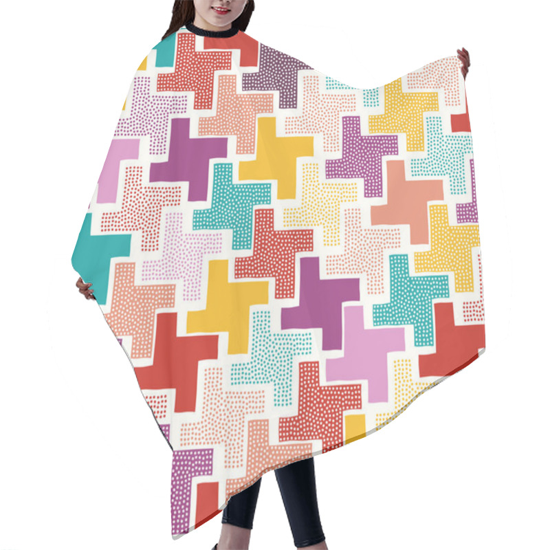 Personality  Seamless Abstract Pattern Hair Cutting Cape