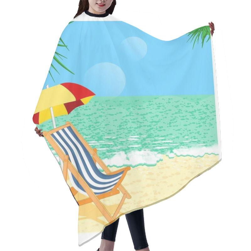 Personality  I Love Summer And Summer Holidays Hair Cutting Cape