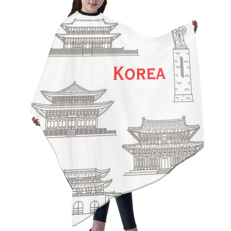 Personality  Korean Travel Landmarks Of Seoul Gate, Palaces Hair Cutting Cape