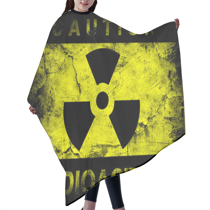 Personality  Nuclear Danger Warning Background Hair Cutting Cape