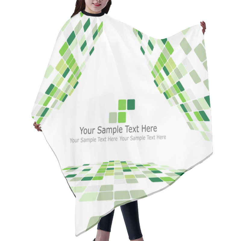 Personality  3d Checked Background Hair Cutting Cape