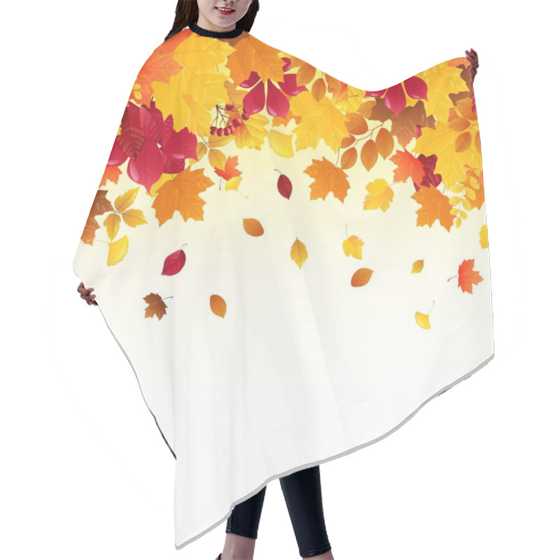 Personality  Falling Autumn Leaves Hair Cutting Cape