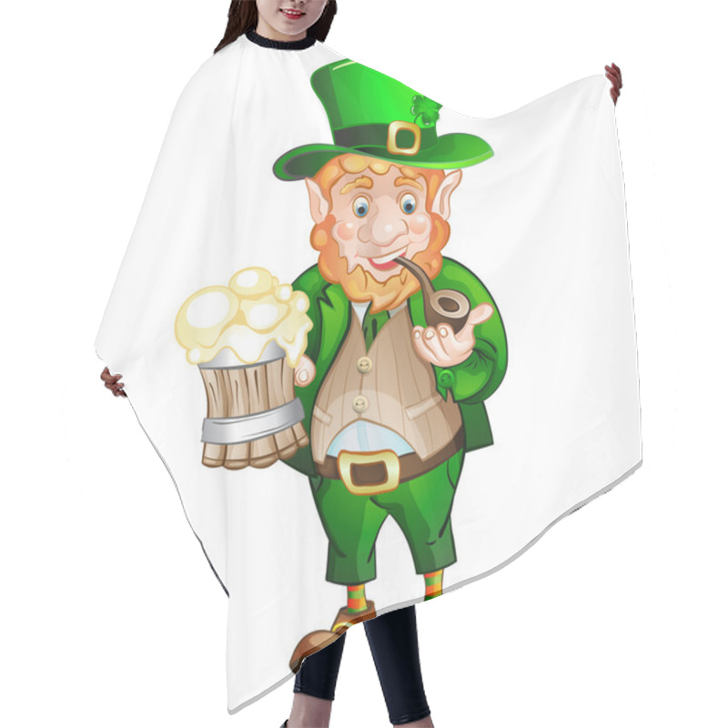 Personality  Cute Fat Leprechaun .St. Patrick's Day Hair Cutting Cape