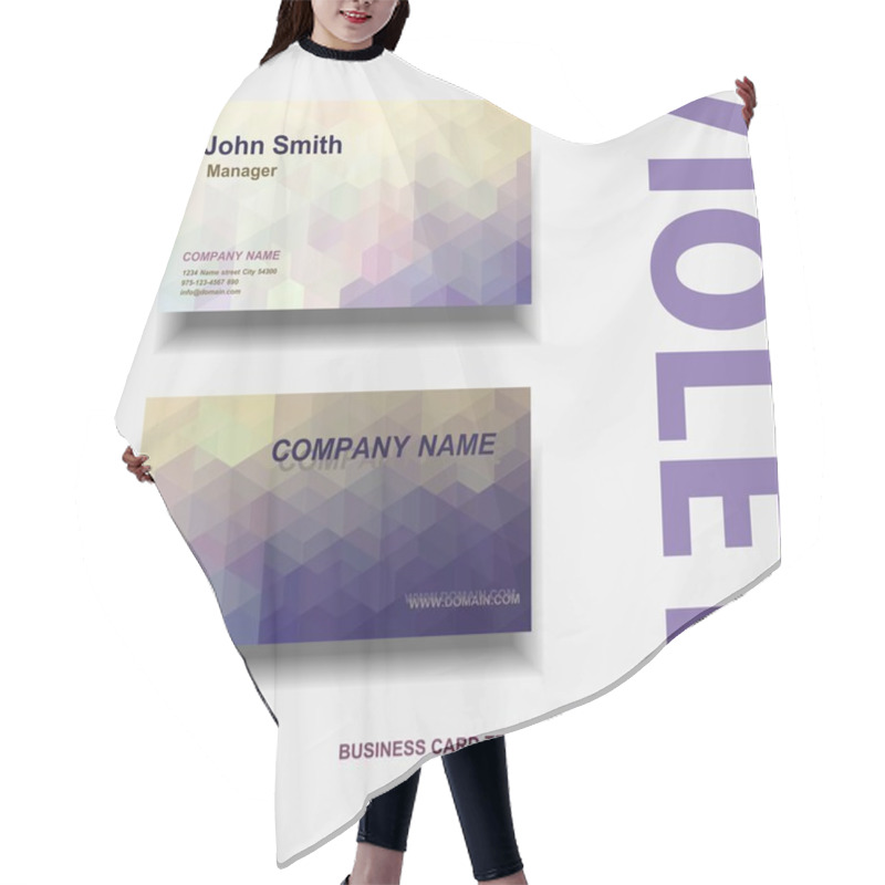 Personality  Abstract Creative Business Cards Hair Cutting Cape