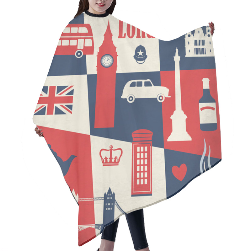 Personality  Pattern With London Symbols Hair Cutting Cape