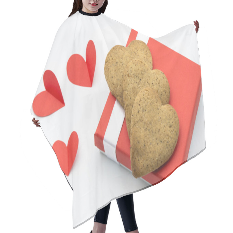 Personality  Heart-shaped Cookies Hair Cutting Cape