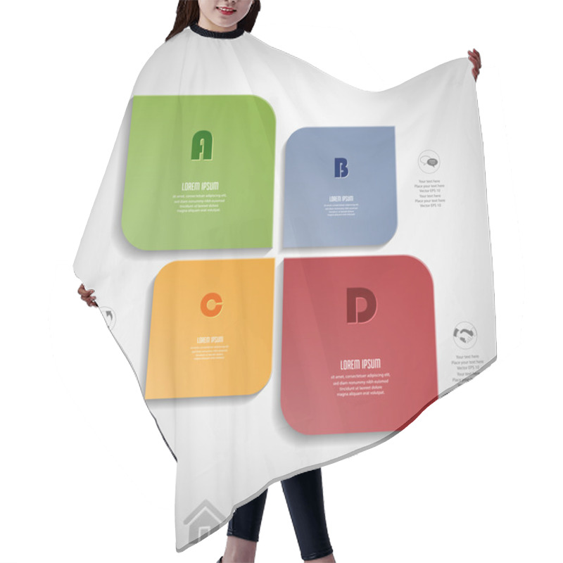 Personality  Modern Banners Template Hair Cutting Cape