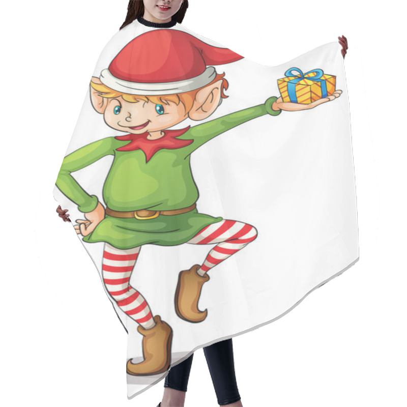 Personality  Christmas Elf Hair Cutting Cape