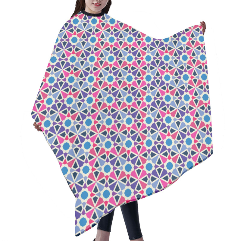 Personality  Seamless Mosaic Pattern Hair Cutting Cape