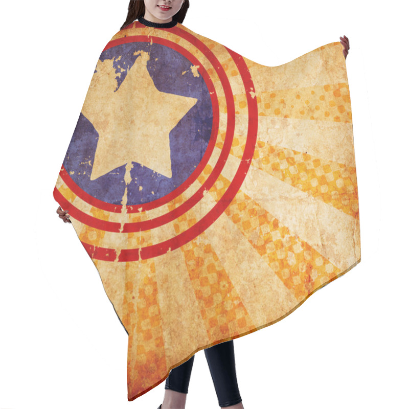 Personality  4th July Grunge Background Hair Cutting Cape