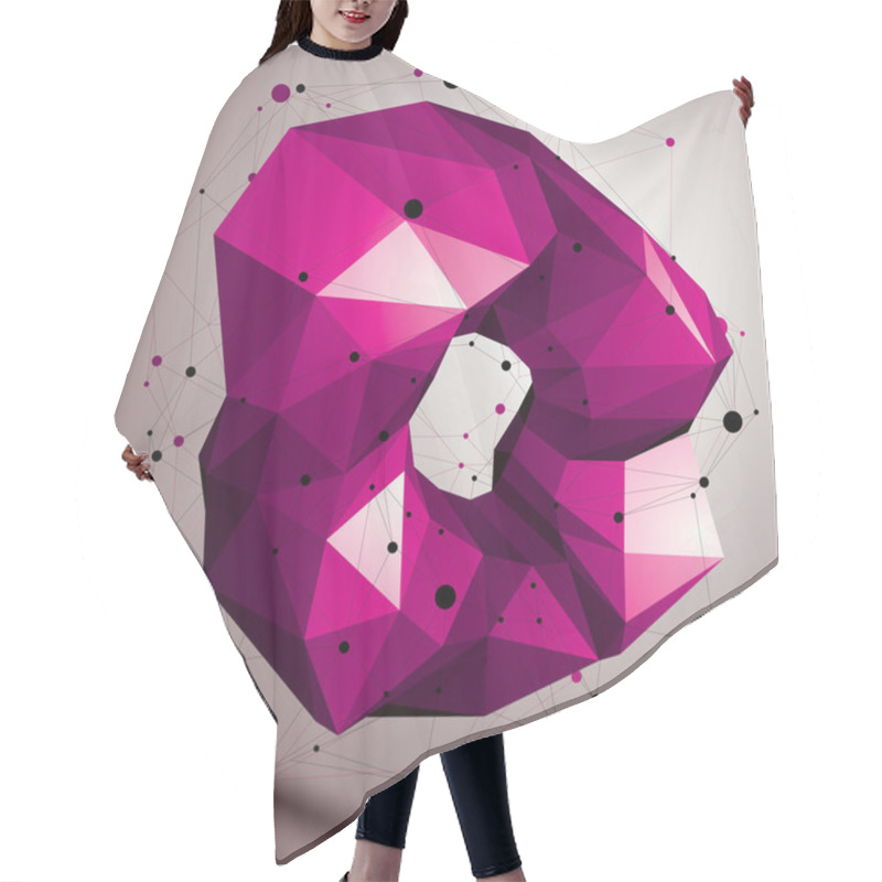 Personality  Geometric Polygonal Structure Hair Cutting Cape