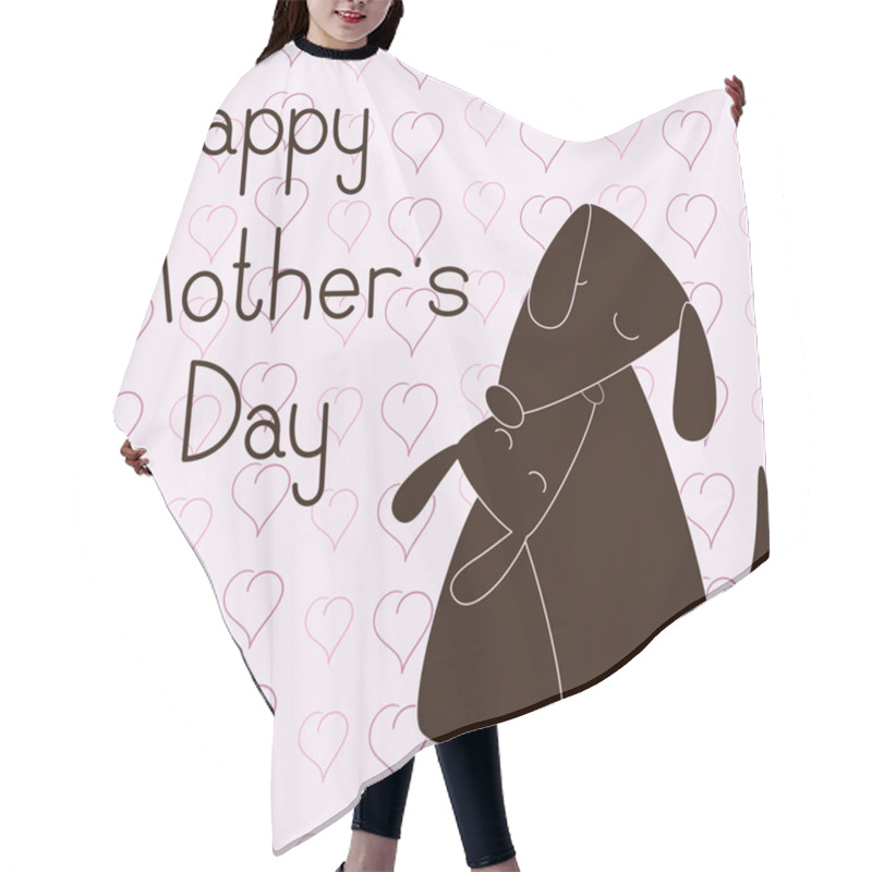 Personality  Happy Mother's Day Hair Cutting Cape