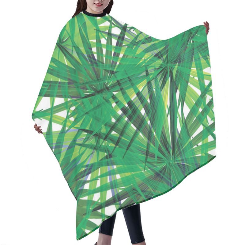 Personality  Tropical Summer Background. Hair Cutting Cape