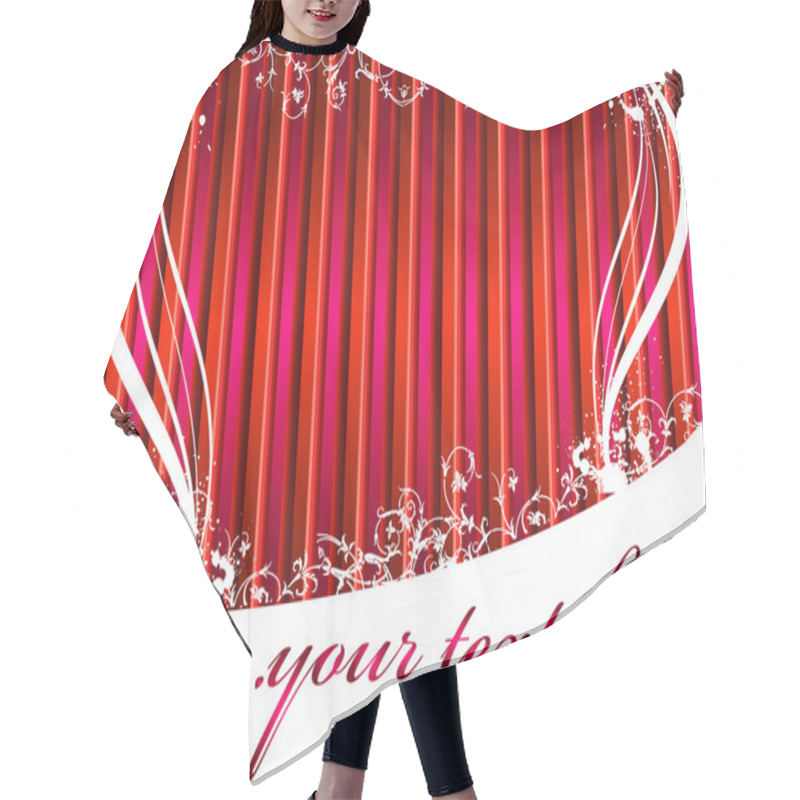 Personality  Vertical Stripes Hair Cutting Cape