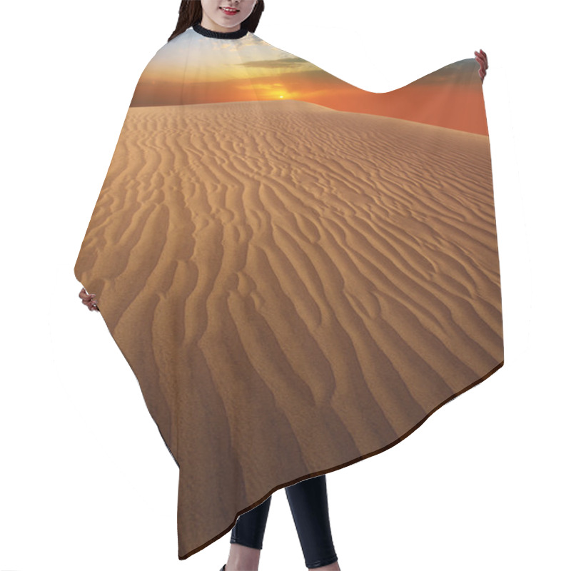 Personality  Desert Sand Dunes In Maspalomas Gran Canaria Hair Cutting Cape