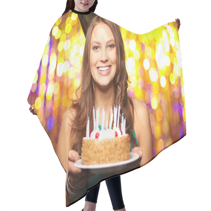 Personality  Joyful Birthday Hair Cutting Cape