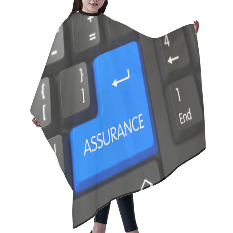 Personality  Assurance - Modern Laptop Key. 3D. Hair Cutting Cape