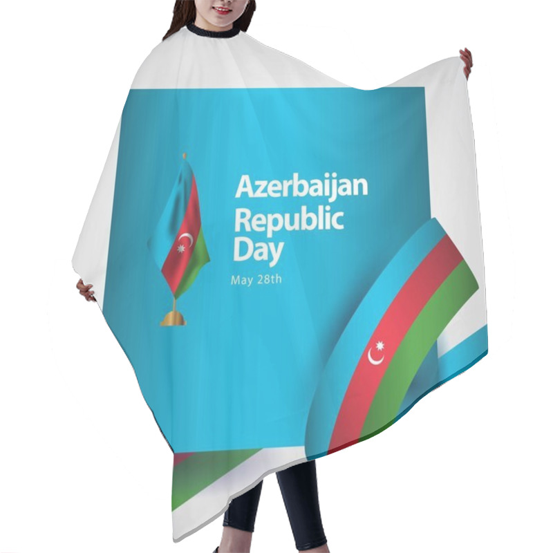 Personality  Azerbaijan Republic Day Vector Template Design Illustration Hair Cutting Cape