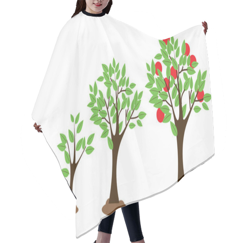 Personality  Tree Growth Hair Cutting Cape