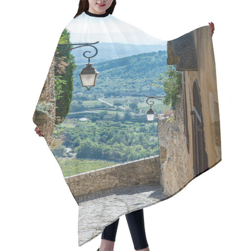 Personality  Street Of Gordes, Village In France Hair Cutting Cape