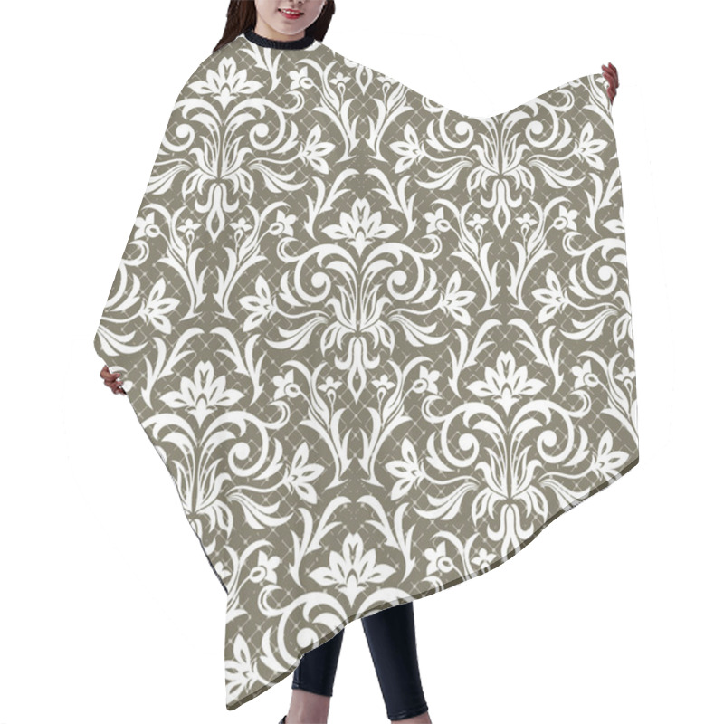 Personality  Seamless Pattern Background. Damask Wallpaper Hair Cutting Cape