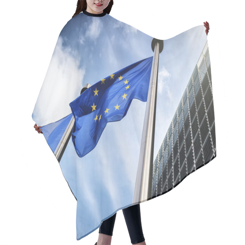 Personality  European Union Flags Hair Cutting Cape