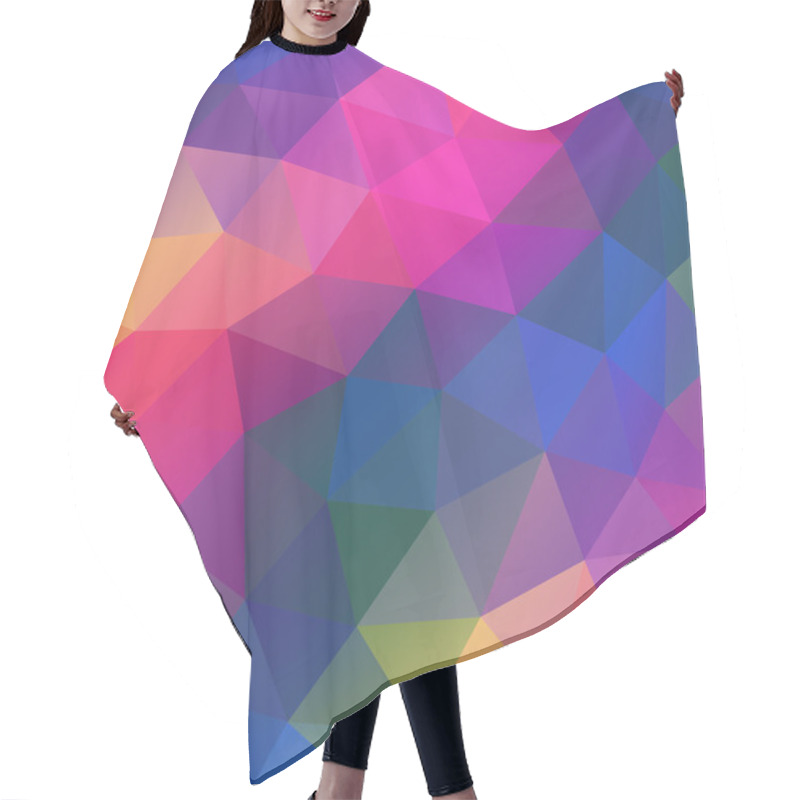 Personality  Triangles Geometric Background Hair Cutting Cape