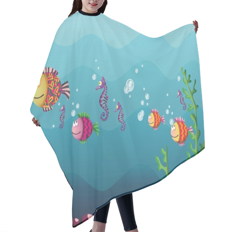 Personality  Underwater Hair Cutting Cape