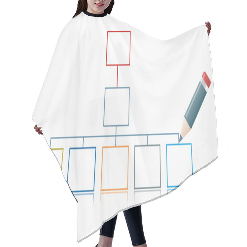 Personality  Vector Chart Hair Cutting Cape