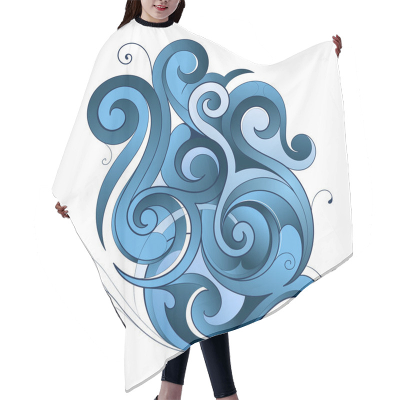 Personality  Water Splash Hair Cutting Cape