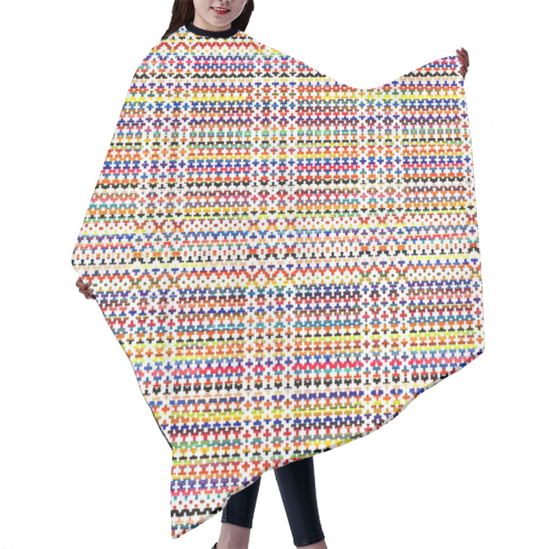 Personality  Modern Geometry And Decor Repeat Pattern On A Creative Texture Surface With High-definition Hair Cutting Cape